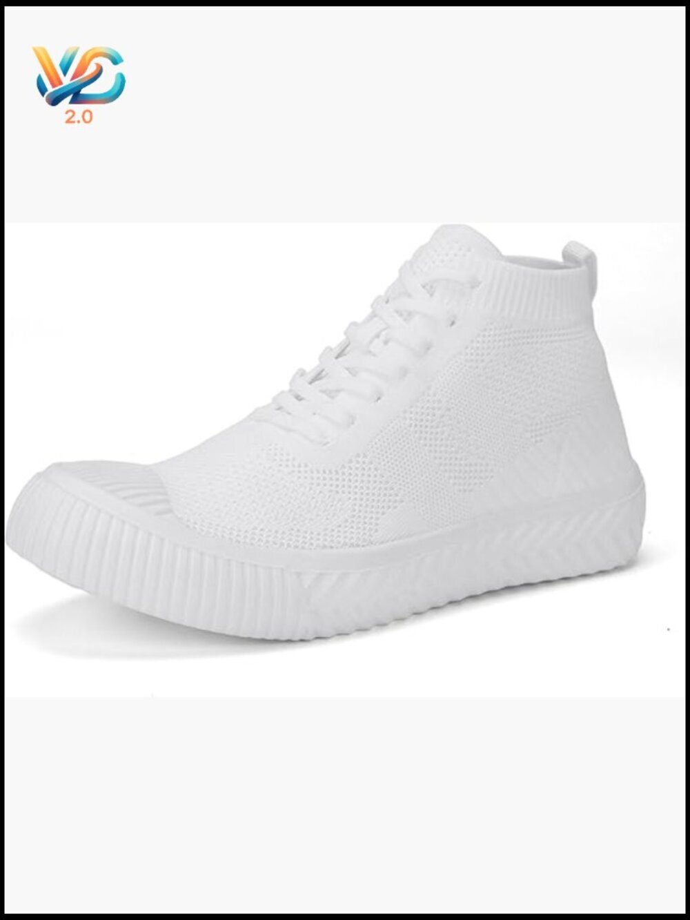 High Top Sneakers Casual Lightweight Breathable Lace Up Walking Tennis Shoes